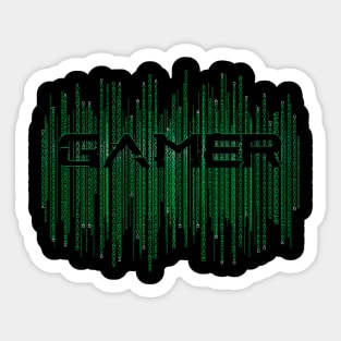 Gamer Matrix Sticker